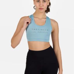 Skechers Blue Printed Sports Bra-image-33
