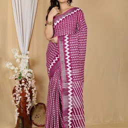 DipDiya Striped Pure Cotton Handloom Taant Saree-image-97