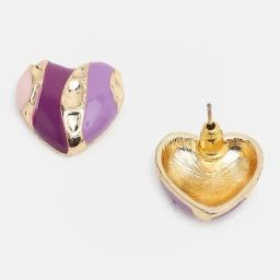 Sohi Gold Plated Party Designer Stone Stud Earrings image 4