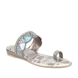 Inc.5 Women's Gun Metal Toe Ring Sandals-image-82