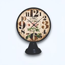 Nutts Black & Brown Vintage Table Clock-18