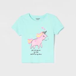 Juniors by Lifestyle Baby Girls Green Regular Fit T-Shirt-image-37