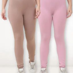 Gracit Beige & Pink Solid Tights (Pack of 2)-image-80