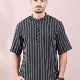 FILORI STUDIO Men Striped Thread Work Kurta-picture-15
