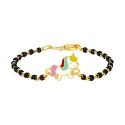 Bhima Jewels 22k (916) Yellow Gold Unicorn Bracelet for Kids-picture-16