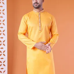 AURIK Men Solid Festive Cotton Straight Kurta-picture-30