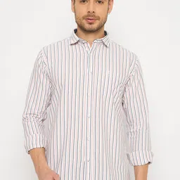 Duke Spread Collar Slim Fit Striped Casual Shirt-picture-9