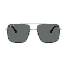 Ray-Ban Nowness Grey Square Polarized Unisex Sunglasses image 2