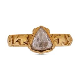 CKC Blossom Elegance Uncut Diamond Ring-11