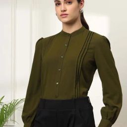FITHUB Olive Formal Shirt-image-64