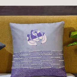 Mid July Home Grey & Purple Velvet Square Cushion Covers-image-28