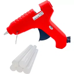 CRAFTYGUN 40 W Trigger Feed Hot Glue Gun Red with 5 Stick, FD-40 W-11