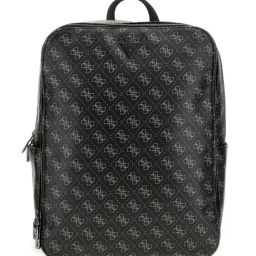 GUESS Dark Black VEZZOLA Printed Medium Backpack-10