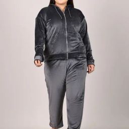 TAG 7 GreyRelaxed Fit Lounge Wear Set-98