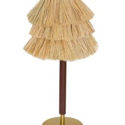 FOS LIGHTING Bohemian Style Table Lamp With Munja Hay Shade image 2