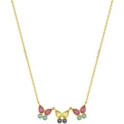 Joyalukkas 22k (916) Radiant Triple Butterfly Gold Necklace For Women-image-81
