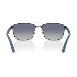Ray-Ban Core Blue Rectangular Gradient Unisex Sunglasses image 4
