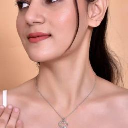 VOJ Silver Plated Heart Pandent Chain for Women-image-75