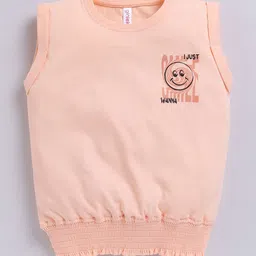 Ginie Girls Pocket Printed Smocked Top-31