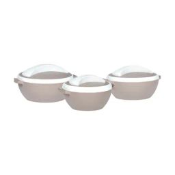 Varmora Milano Insulated Brown Plastic Casserole - Set of 3-image-82