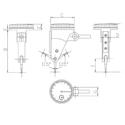 OZAR AID-9409 1.6 mm Extended Range Dial Test Indicator image 3