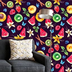 ArtzFolio Printed UV-Resistant Anti-Bacterial Watercolor Tropical FruitsPeel & Stick Wallpaper-image-25