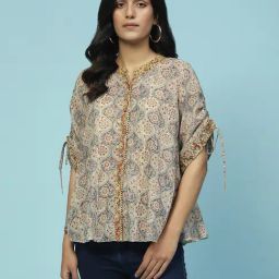 aarke Ritu Kumar Cream Printed Kurti-picture-24