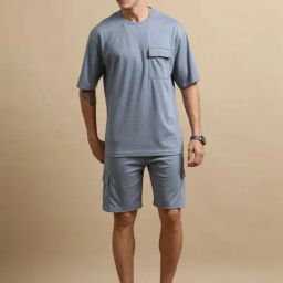 Bushirt Stardust Blue Loose Fit Co-Ord Sets-picture-48