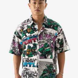 The Souled Store Multicolored Loose Fit Printed Shirt-image-98