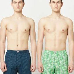 The Daily Outfits Blue & Green Cotton Regular Fit Printed Boxers - Pack Of 2-image-28