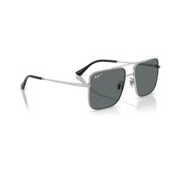 Ray-Ban Nowness Grey Square Polarized Unisex Sunglasses image 3