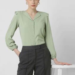 Van Heusen Green Regular Fit Shirt-image-75