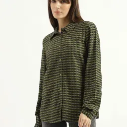 United Colors Of Benetton Green Regular Fit Printed Shirt-picture-10