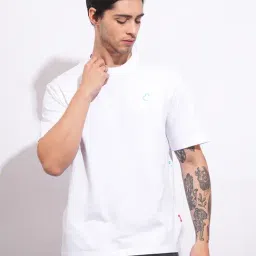 Being Human White Cotton Regular Fit Printed T-Shirt-picture-22