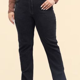 Sztori Women Plus Size Bootcut High-Rise Stretchable Denim Jeans-image-52
