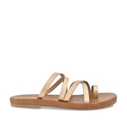 Rocia by Regal Women's Rose Gold Toe Ring Sandals-image-72