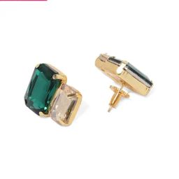Zaveri Pearls Green & Golden Alloy Drop Earrings-13