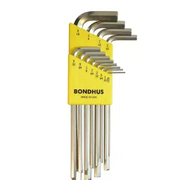 Bondhus 16136  BriteGuard Plated L-shape Allen Hex Key Set (.050-5/16 inch)-42