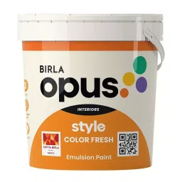 Birla Opus Style Color Fresh 10 L White Emulsion Paint for Interior Walls, 943100 (Bucket of 10 L)-image-37