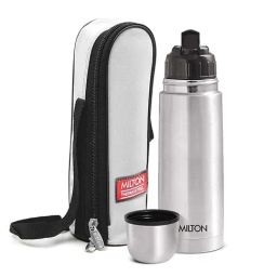 Milton Silver Stainless Steel Vacuum Flasks Thermosteel (0.35 L)-image-8