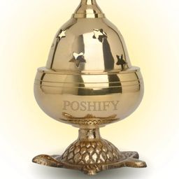 POSHIFY Goblet Diya With Kachua Base Pooja Essentials-21
