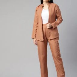 Cottinfab Orange Cotton Co-Ord Set-image-61