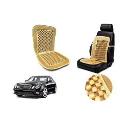 Auto Pearl Car Wooden Bead Seat Cushion with Velvet Border Compatible for Mercedes-Benz E-Class-image-94