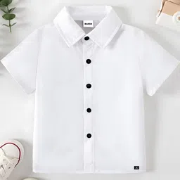 DUTT CREATION Boys White Polycotton Shirts-picture-9