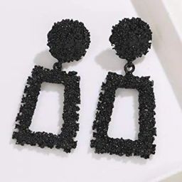 YouBella Crystal Handmade Celebrity Inspired Pearl Long Black Dangler Earrings for Women-image-78