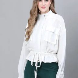 Oxolloxo White Regular Fit Jacket-picture-34
