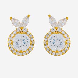 Kushal's Fashion Jewellery Gold-Plated Zircon Studded Classic Studs-picture-46