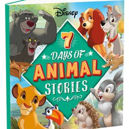 Disney 7 Days of Animal Stories - Collection of 7 Stories| Stories of Animals| The Lion King| The Aristocats| Disney Bunnies| 101 Dalmatians| Dumbo| The Jungle Book| Lady and the Tramp [Hardcover] Parragon - English-12