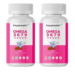 Fixuphealth Set Of 2 Omega 3 6 7 9 Vegan Capsule - 60 Capsules Each-13