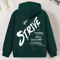 YK X Trampoline Unisex Kids Typography Printed Hooded Sweatshirt-image-69